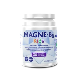 Magne B6 Kids, pandotabletki do żucia z magnezem, 30 sztuk