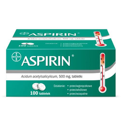 Aspirin 500 mg 100 tabletek