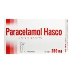 Paracetamol Hasco 250 mg, czopki, 10 sztuk