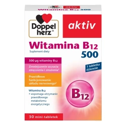 Doppelherz Aktiv Witamina B12 500, 30tabletek