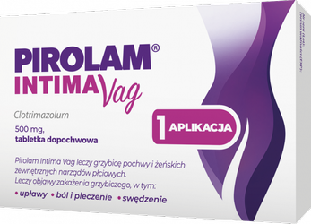 Pirolam Intima Vag 500 mg, tabletka dopochwowa, 1 sztuka