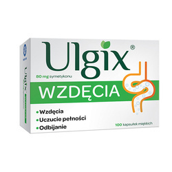 Ulgix Wzdęcia 80 mg 100 kapsułek