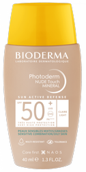 BIODERMA PHOTODERM NUDE TOUCH SPF50, JASNY 40ML, data ważności 06.26