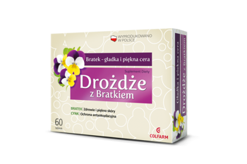 COLFARM DROŻDŻE Z BRATKIEM 60TABLETEK
