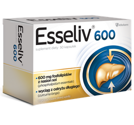 Esseliv 600, regeneracja wątroby, 50 kapsułek