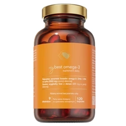 MYBESTPHARM MYBEST OMEGA 3, na cholesterol, wzrok, odporność, 120 KAPSUŁEK