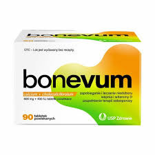 Bonevum 600 mg + 400 I.U 90 tabletek