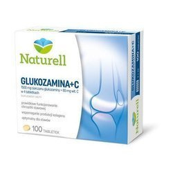 Naturell Glukozamina +C, na stawy, 100 tabletek