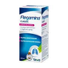 Flegamina Classic, syrop, smak malinowy, 200 ml