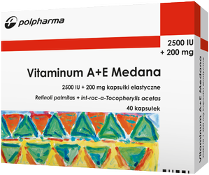 Vitaminum  A+E Medana 40 kapsułek