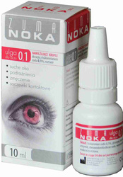 Zuma Noka 0,1 ulga dla oczu, nawilżające krople do oczu, 10 ml