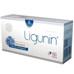 Ligunin, lignany lniane na menopauzę, 60 kapsułek