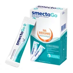 SmectaGO, zawiesina doustna, na biegunkę, 8 saszetek