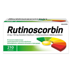 Rutinoscorbin 210 tabletek