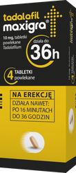 TADALAFIL MAXIGRA 10MG 4TABLETKI