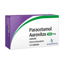 Paracetamol Aurovitas 500 mg 24 tabletki