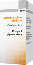Clotrimazolum Medana 1% płyn na skórę 15 ml