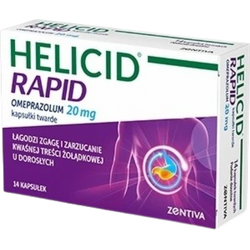Helicid Rapid 20 mg 14 kapsułek