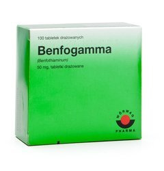 BENFOGAMMA 100 TABLETEK DRAŻOWANYCH