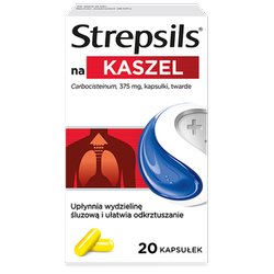 Strepsils na KASZEL 20 kapsułek