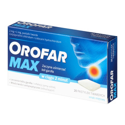 Orofar Max 20 tabletek do ssania