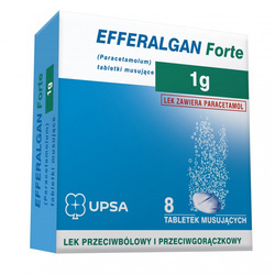 Efferalgan Forte 1 g, 8 tabletek musujących