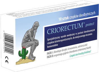 CRIORECTUM PROTECT CZOPKI DOODBYTNICZE 10SZTUK