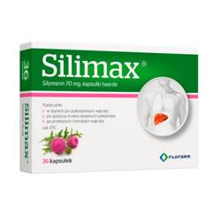 Silimax 70 mg, sylimaryna, 36 kapsułek