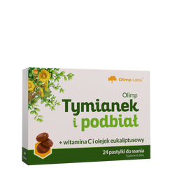 Olimp Tymianek I Podbiał 24 pastylki do ssania