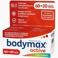 Bodymax Active 60 tabletek + 20 tabletek gratis data ważności 04.2027r