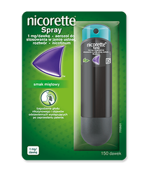 Nicorette Spray, aerozol do stosowania w jamie ustnej, miętowy,150 dawek