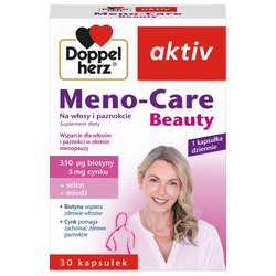 Doppelherz Aktiv Meno-Care Beauty Na Włosy i paznokcie 30 kapsułek