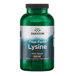 SWANSON L-LIZYNA 500MG 100KAPSUŁEK