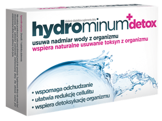 Hydrominum + Detox 30 tabletek, data ważności 05.26