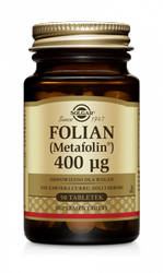 SOLGAR FOLIAN (METAFOLINA) 400mcg 50 TABLETEK