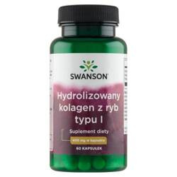 SWANSON HYDROLIZOWANY KOLAGEN Z RYB 60KAPSUŁEK