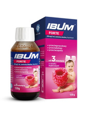 Ibum Forte, zawiesina doustna, smak malinowy, 150 g