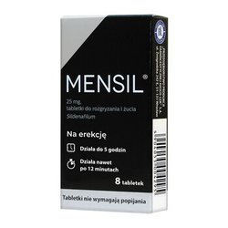 Mensil 25 mg, tabletki, 8 sztuk