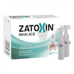 Zatoxin Inhalacje, roztwór do inhalacji, 10 fiolek