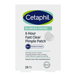 Cetaphil 6 Hour Fast Clear Pimple Patch, plastry na wypryski, 24 sztuki