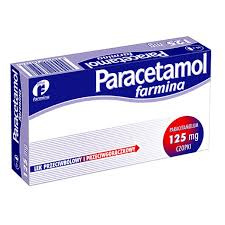 Paracetamol 125 mg, czopki, 10 sztuk ( Farmina)