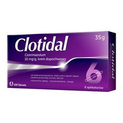 Clotidal krem dopochwowy, 35 g+ 6 aplikatorów
