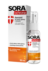 Sora Ochrona, aerozol zapobiegający wszawicy, 50 ml