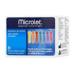 Lancety Microlet 25 sztuk