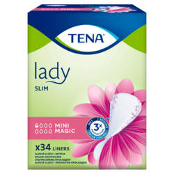 TENA LADY SLIM MINI MAGIC WKŁADKI UROLOGICZNE 34SZTUKI