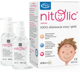 Pipi Nitolic, Zestaw do leczenia wszawicy, 100 ml