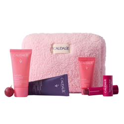 Caudalie Zestaw, żel myjący 30 ml+krem 15 ml+balsam do ust+szampon 30 ml