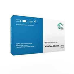 TEST M-ALBU-CHECK-1 NA ALBUMINĘ W MOCZU 1SZTUKA