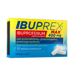 Olimp Ibuprex Max 400 mg, ibuprofen, 12 tabletek
