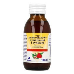 SYROP PRAWOŚLAZOWY Z MALINAMI I CYNKIEM 100ML